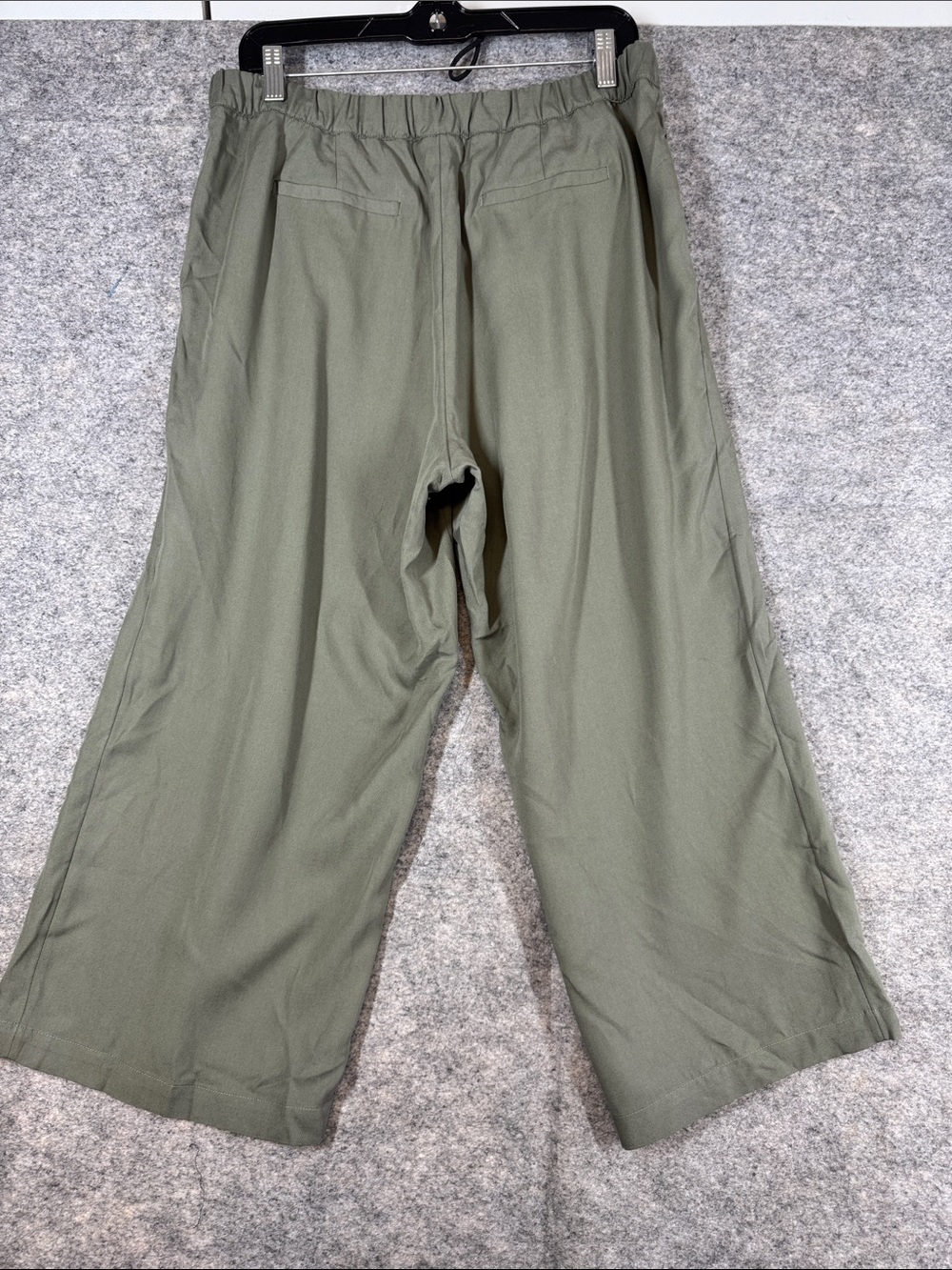 J.Jill Tencel Wide Leg Pants Sage Green M Petite Boho Casual Summer Resortwear - Picture 9 of 14